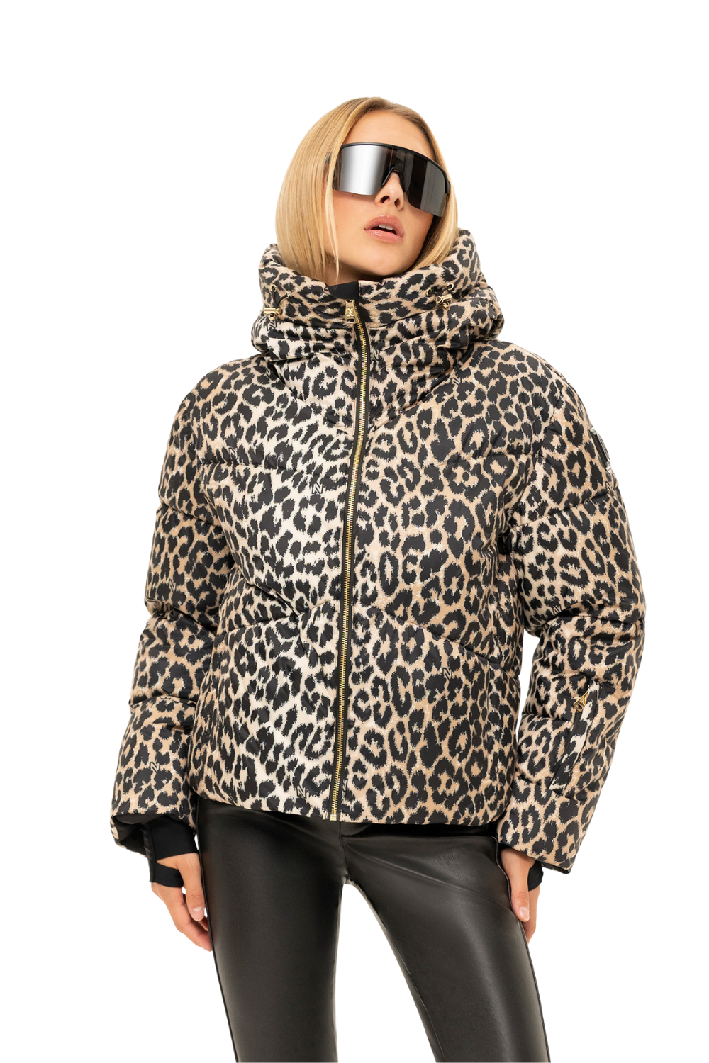 Nikkie Newport Leopard Snow Jacket Hummus