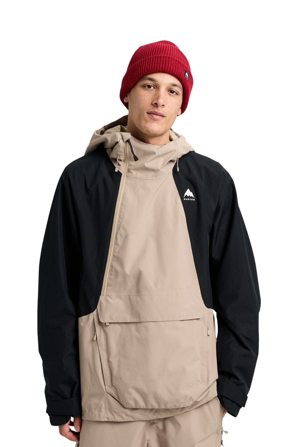 Burton Mens Reserve 2L Relaxed Snow Anorak Summit Taupe/True Black