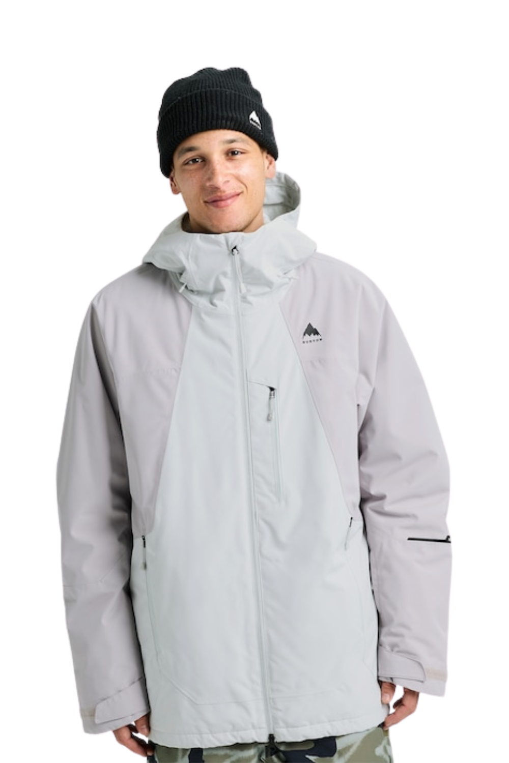 Burton Mens Reserve 2L Insulated Snow Jacket Grey Cloud/Washed Lavender