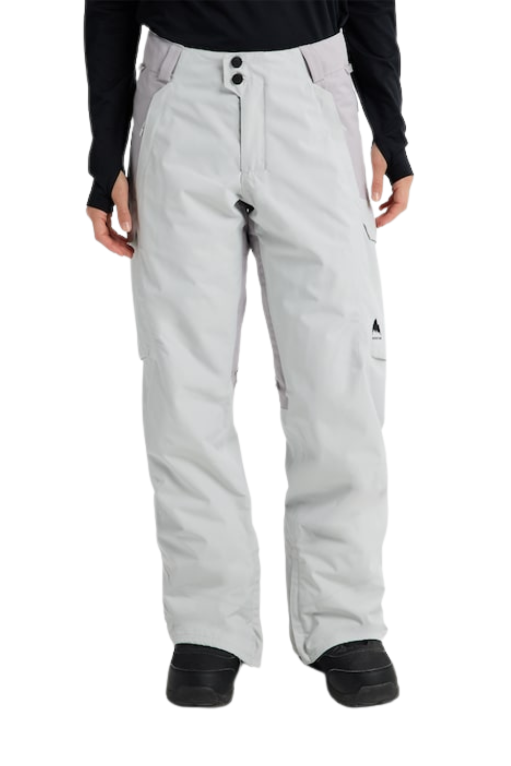 Burton Womens Reserve 2L Insulated Snow Pants Gray Cloud/Washed Lavender