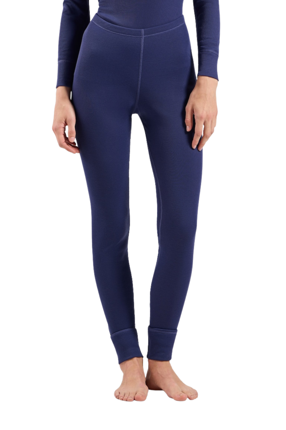 Odlo Active Warm Womens Base Layer Pants Skipper Blue