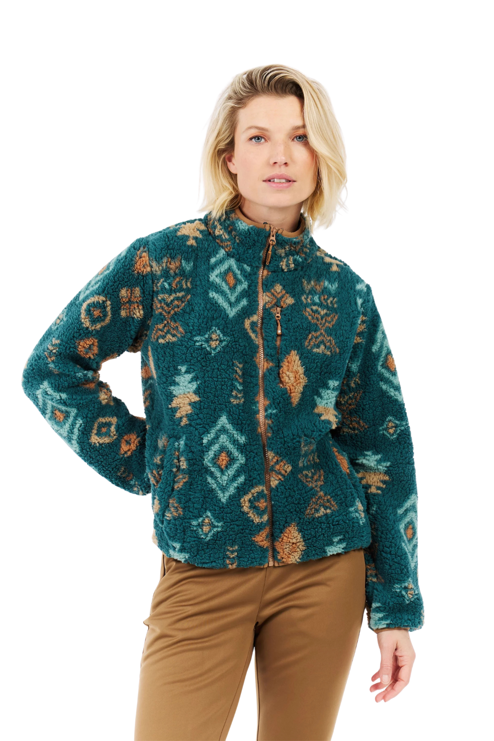 Protest PRTAdele Full Zip Fleece Rainstorm Blue