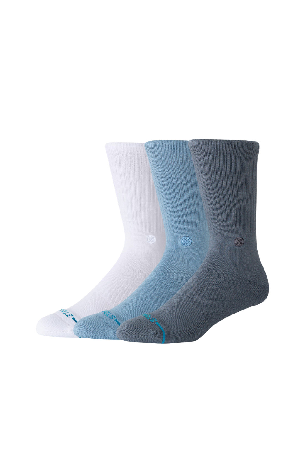 Stance Icon 3 Pack Socks Turbulence