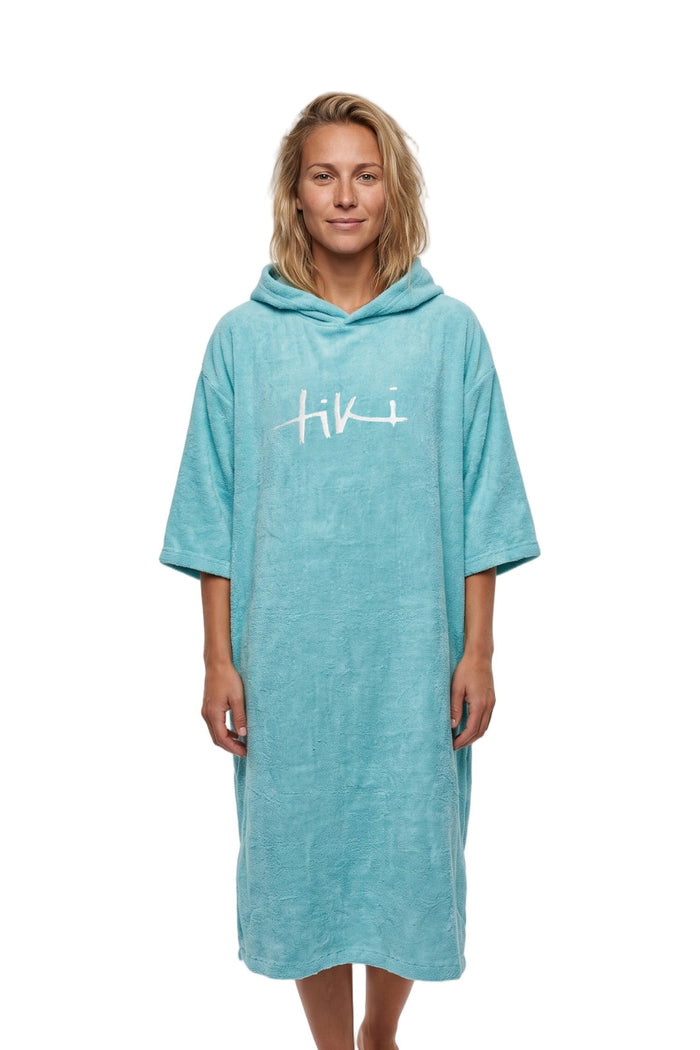 Tiki Adults Hooded Change Robe Island Paradise