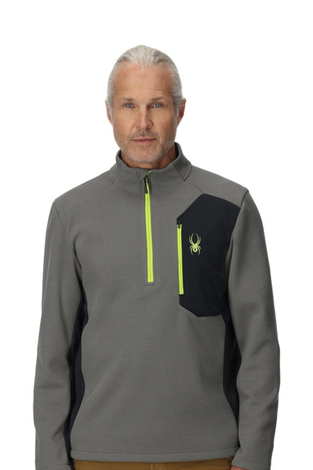 Spyder Mens Bandit Half Zip Fleece Storm