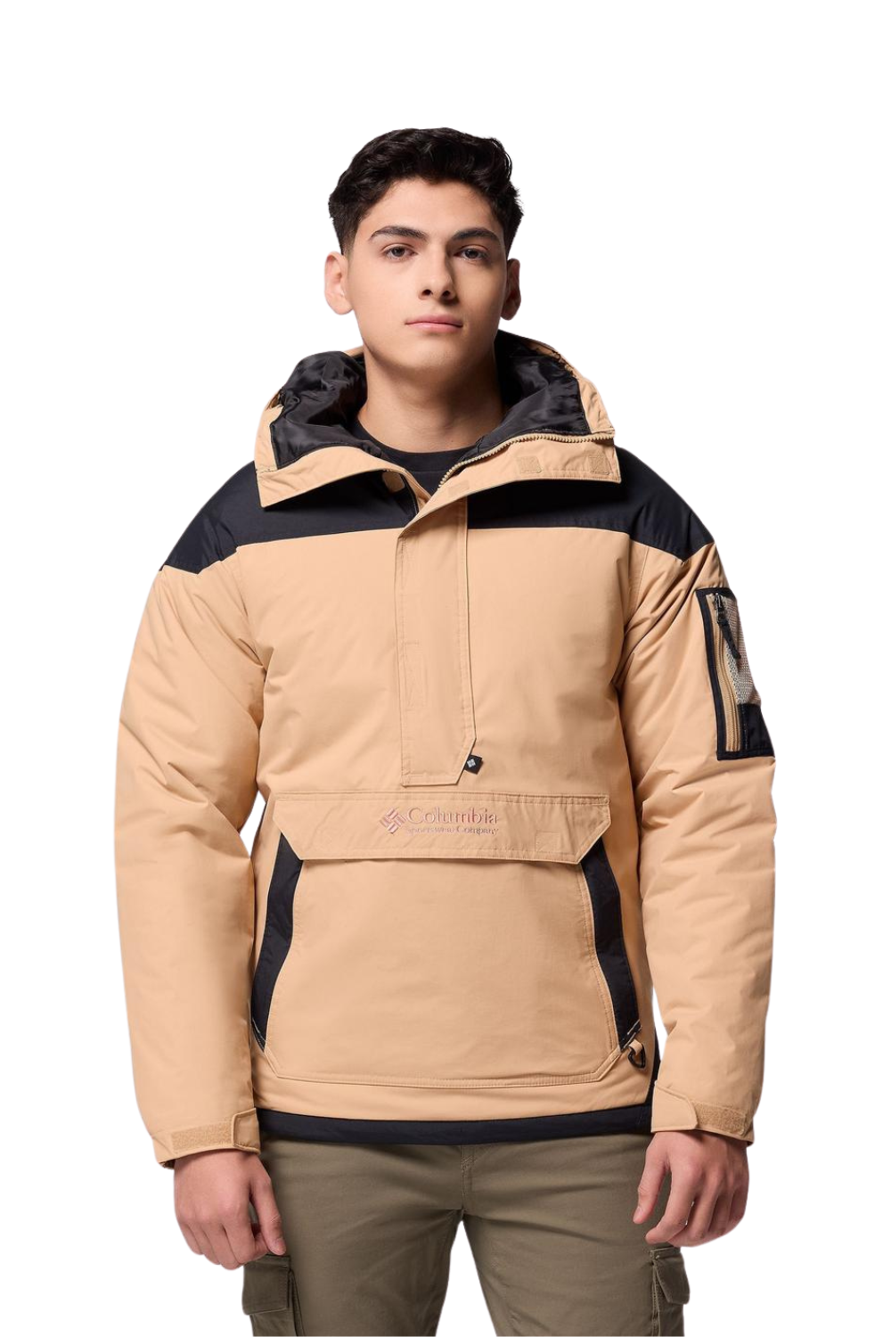 Columbia Mens Challenger II Insulated Pullover Jacket Canoe/Black