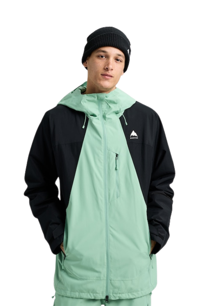 Burton black×l button dryride jacket Burton Dry Ride WM L Jacket Black Adjustable Sleeves Zip & Button