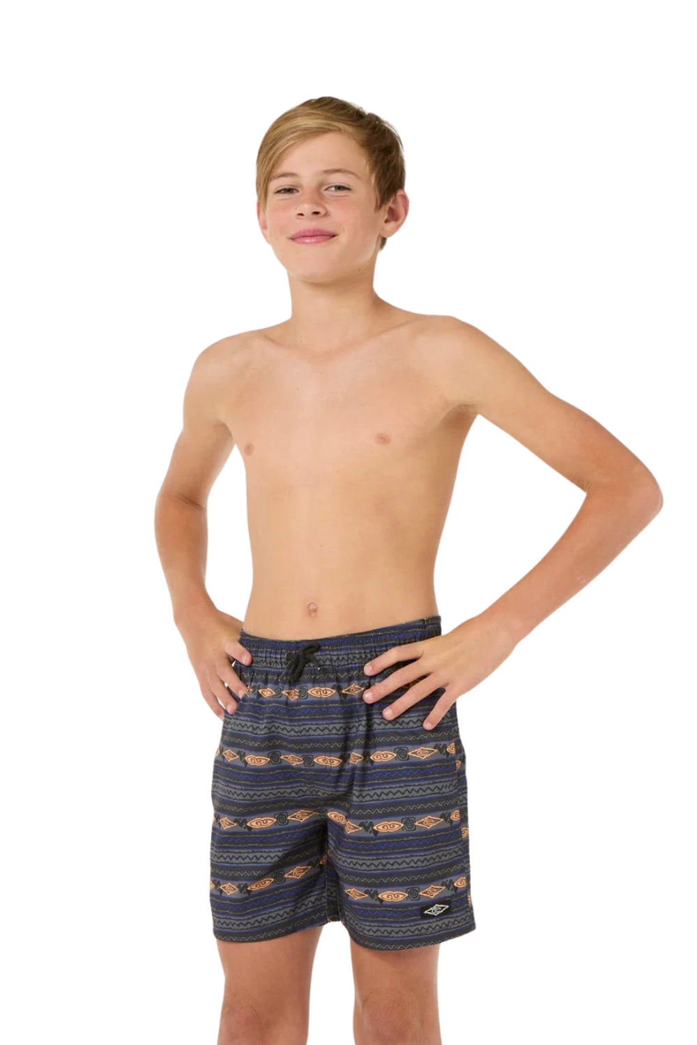 Rip Curl Raw Energy Boys Mesh Volley Boardshorts Washed Black