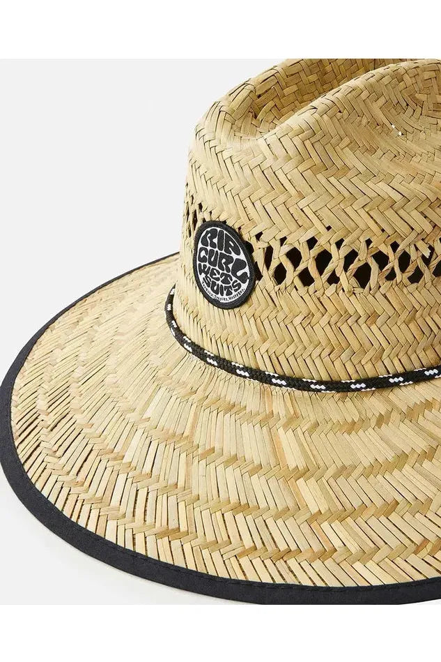 Rip Curl Logo Straw Hat Natural