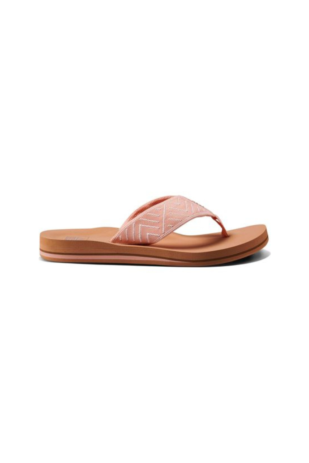 Reef Spring Womens Woven Flip Flop Peach Parfait