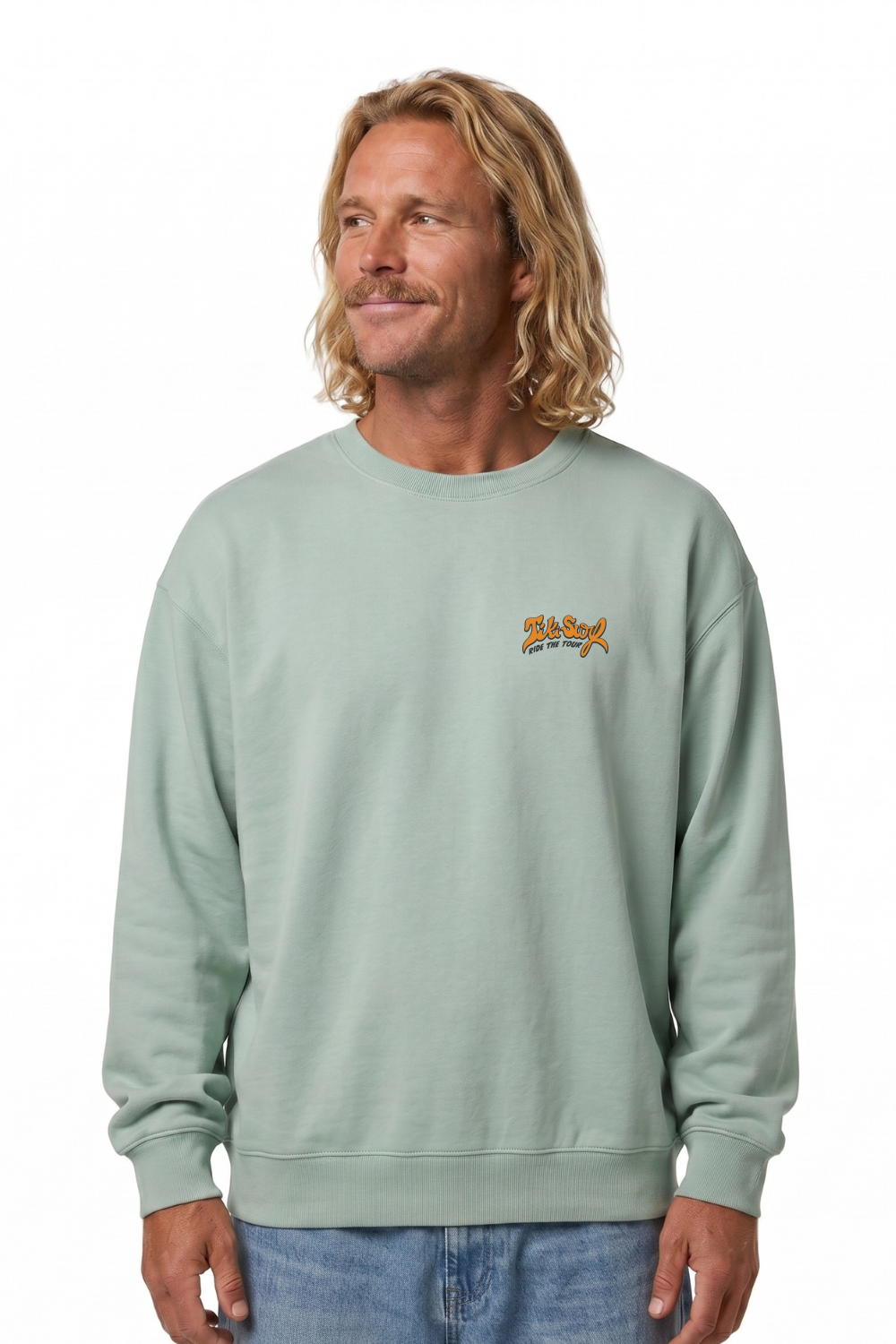 Tiki Surf Tour Mens Crew Aloe