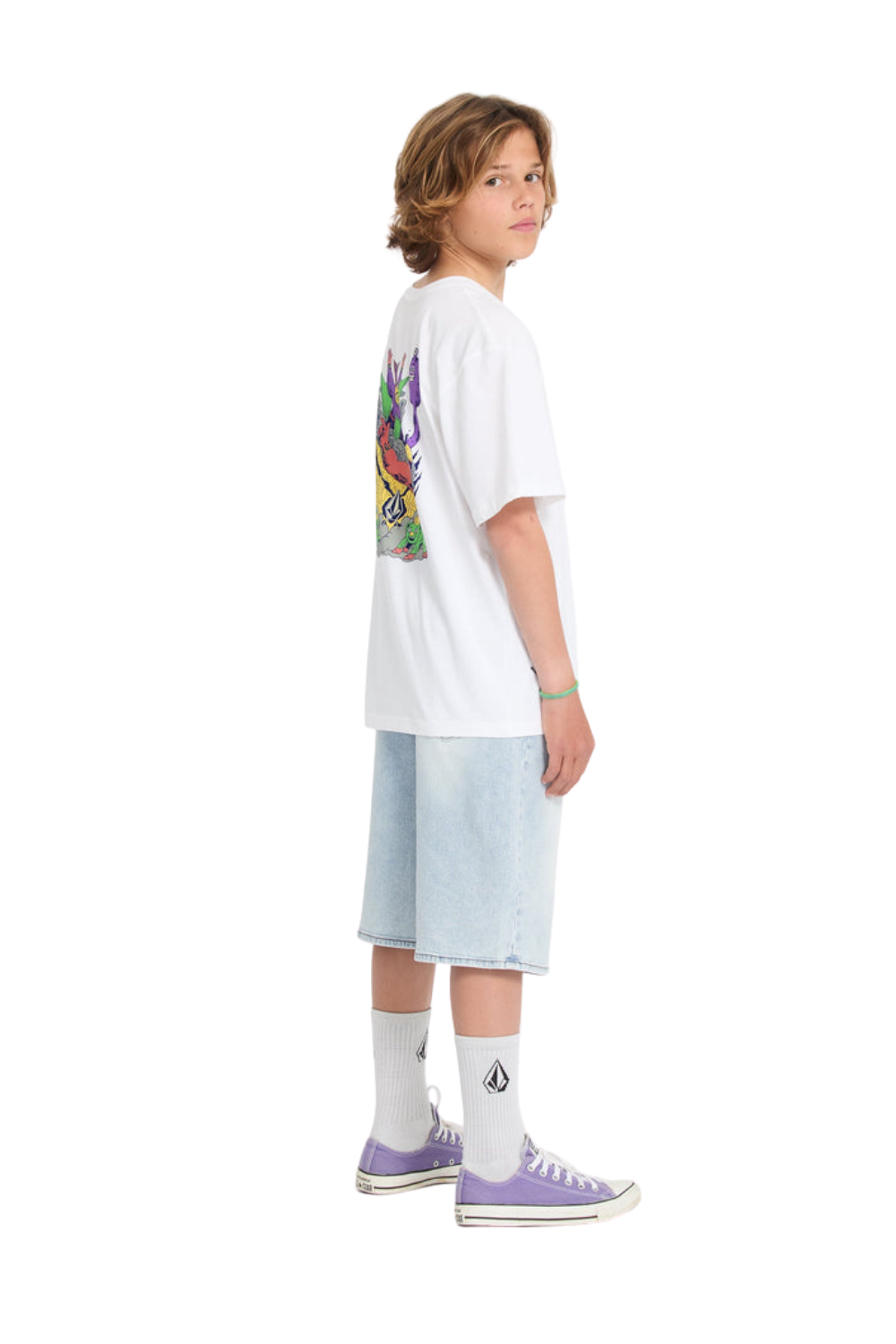 Volcom Ben Sanaire 2 Kids T-Shirt White