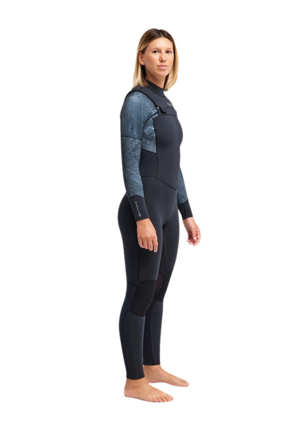 Roxy Swell Natural 4/3mm Womens Wetsuit Chest Zip Bandana