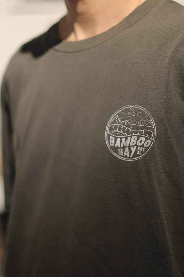 BamBooBay Mnt Badge Vintage T-Shirt Black
