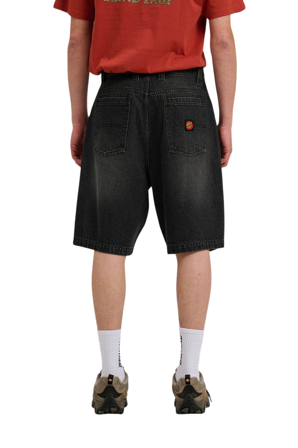 Santa Cruz Mens Big Shorts Washed Black