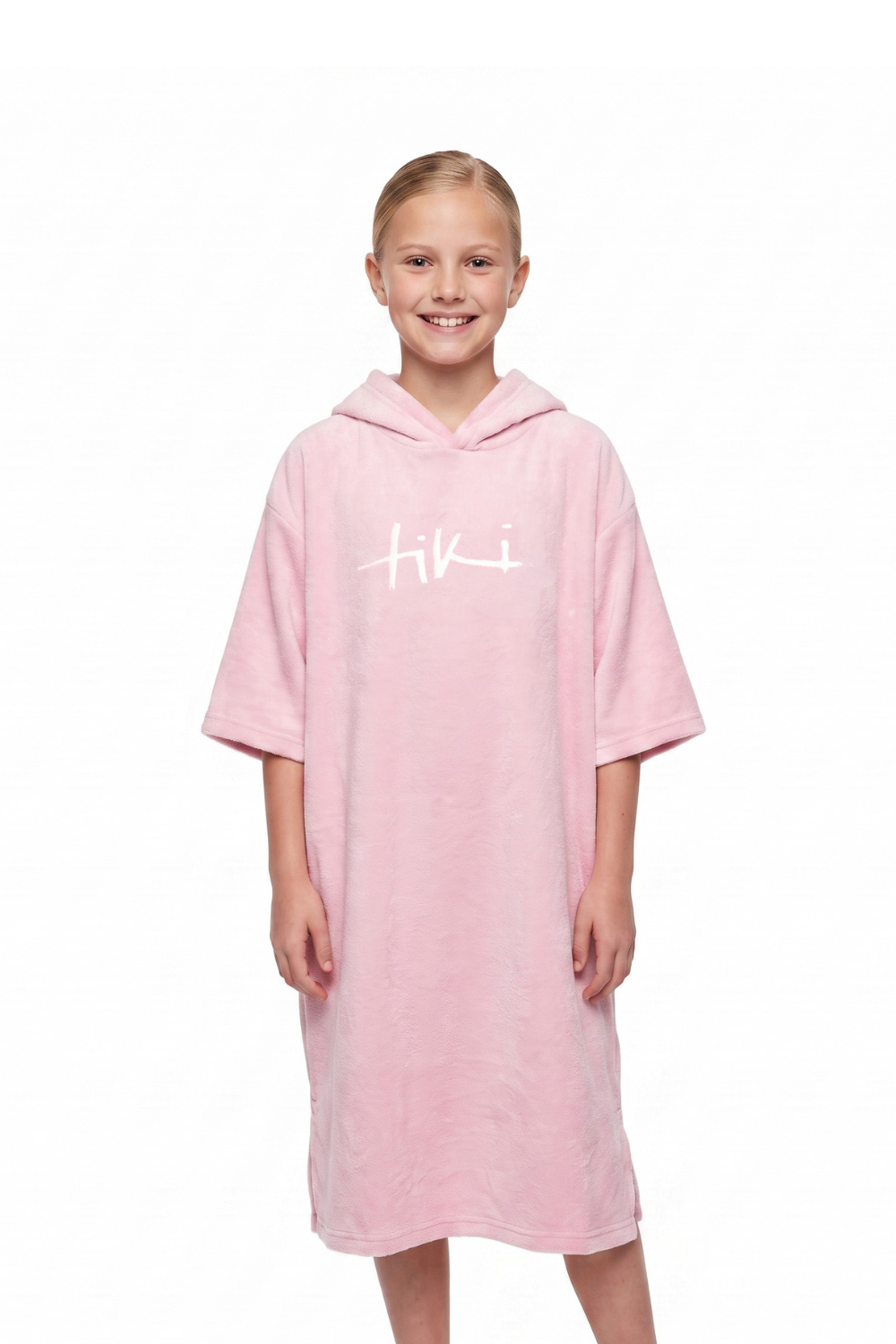 Tiki Junior Hooded Change Robe Baby Pink