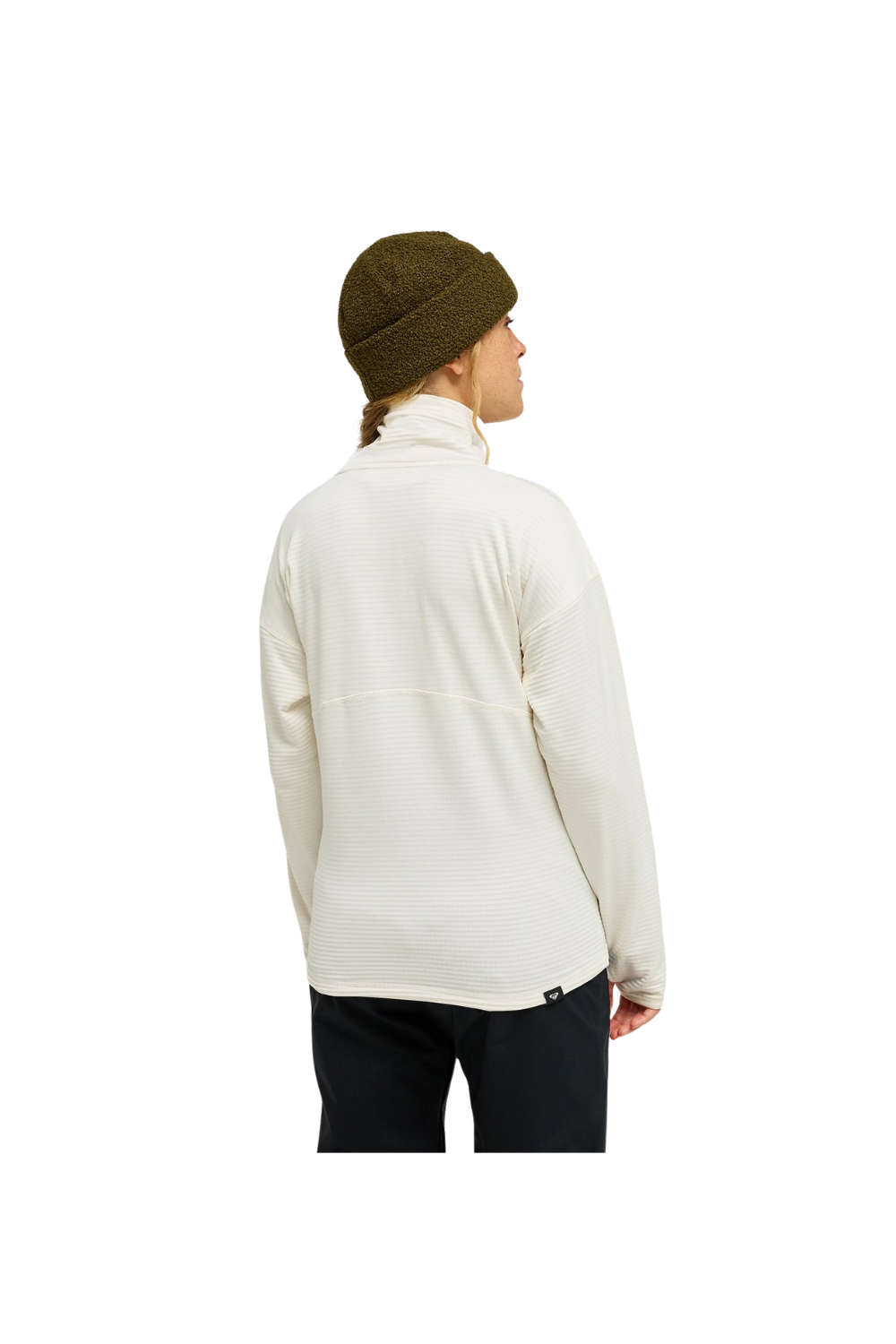 Roxy Snowstride Womens Half Zip Technical Mid Layer Top Whisper White