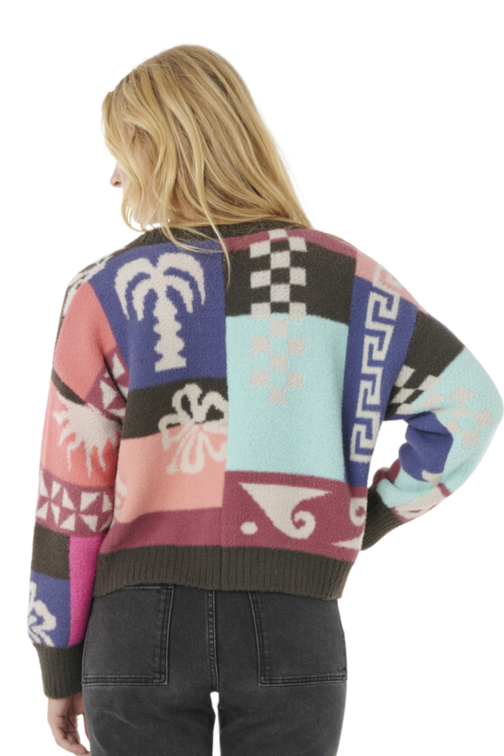 Rip Curl Keepsakes Jacquard Cardigan Watermelon