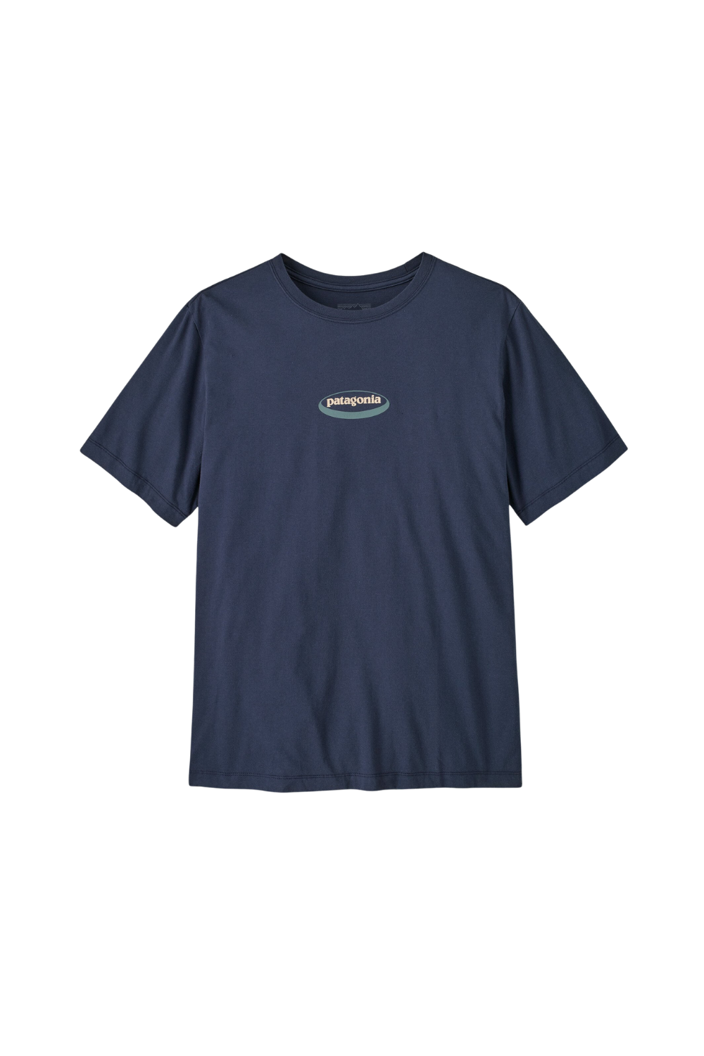 Patagonia Mens 95 Oval Logo T-Shirt New Navy Kaleido
