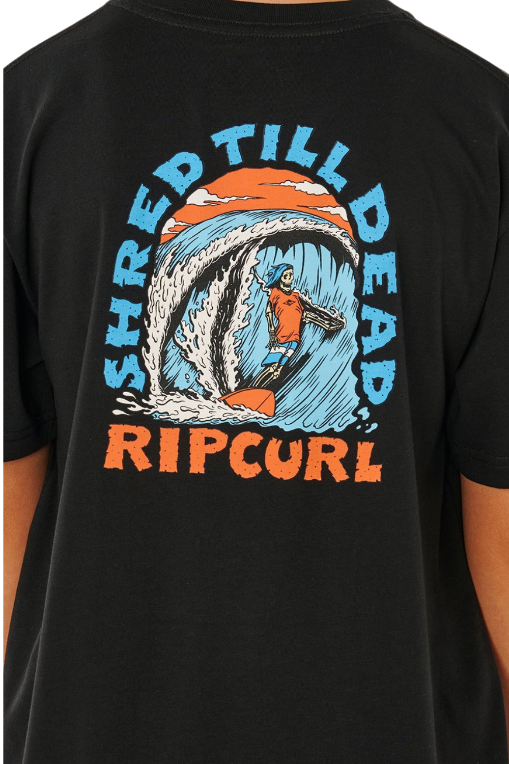 Rip Curl Shred Til Boys T-Shirt Black
