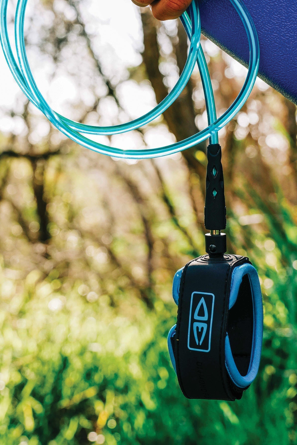 Ocean & Earth Diamond Flex Regular Surfboard Leash Black