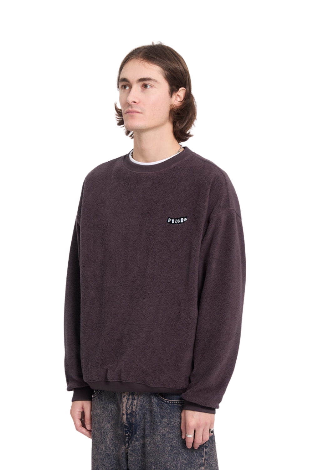 Volcom Too Kool Mens Sweatshirt Raisin