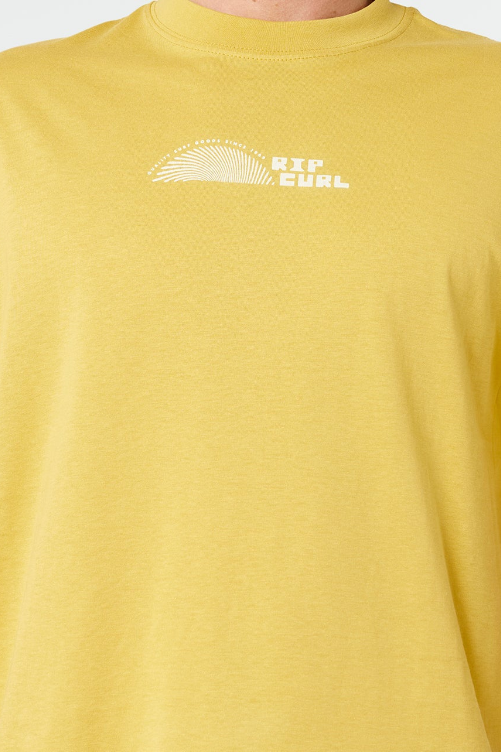 Rip Curl Artist Of The Search Thumb Print Mens T-Shirt Ochre