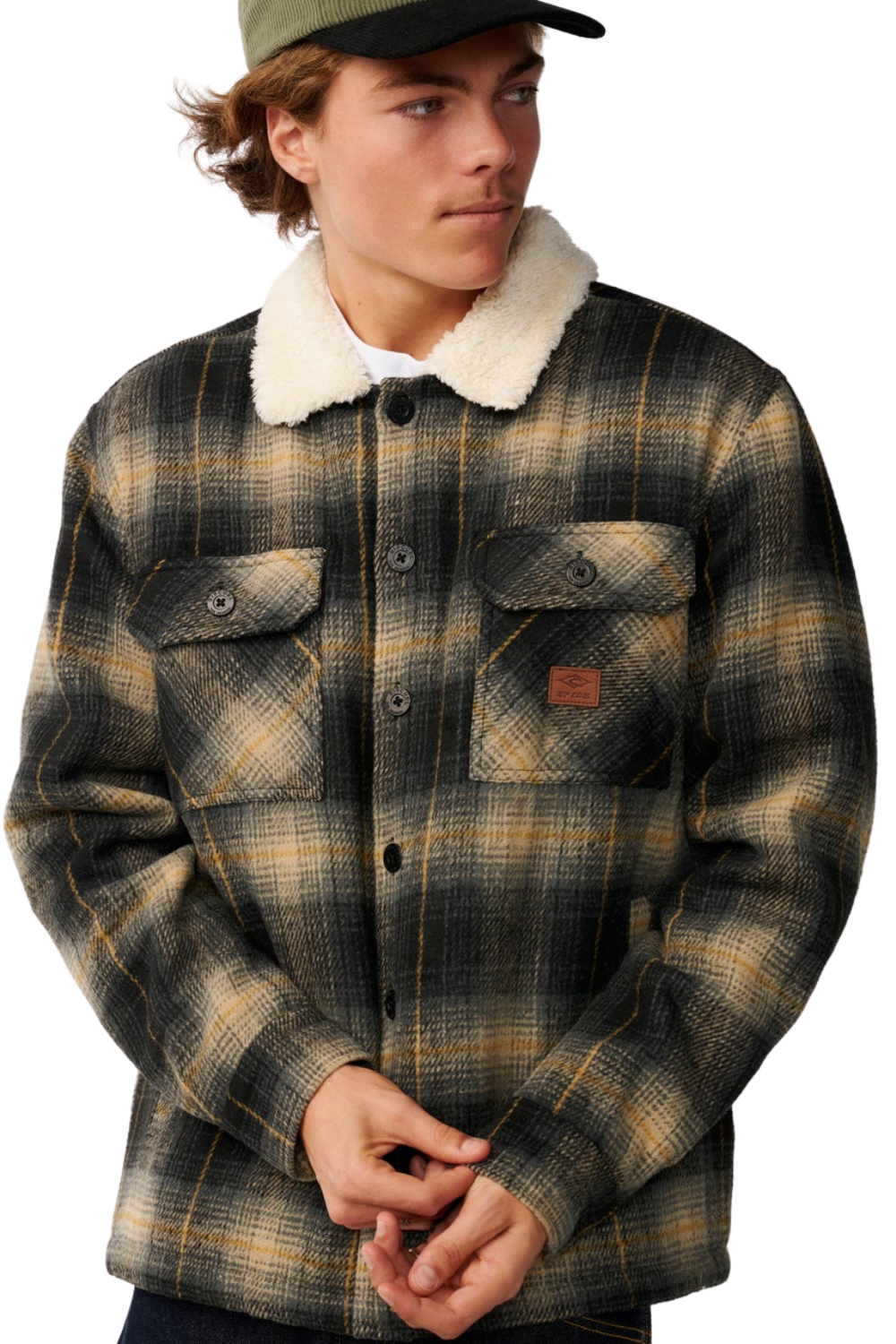 Rip Curl Classic Surf Bells Mens Sherpa Jacket Black