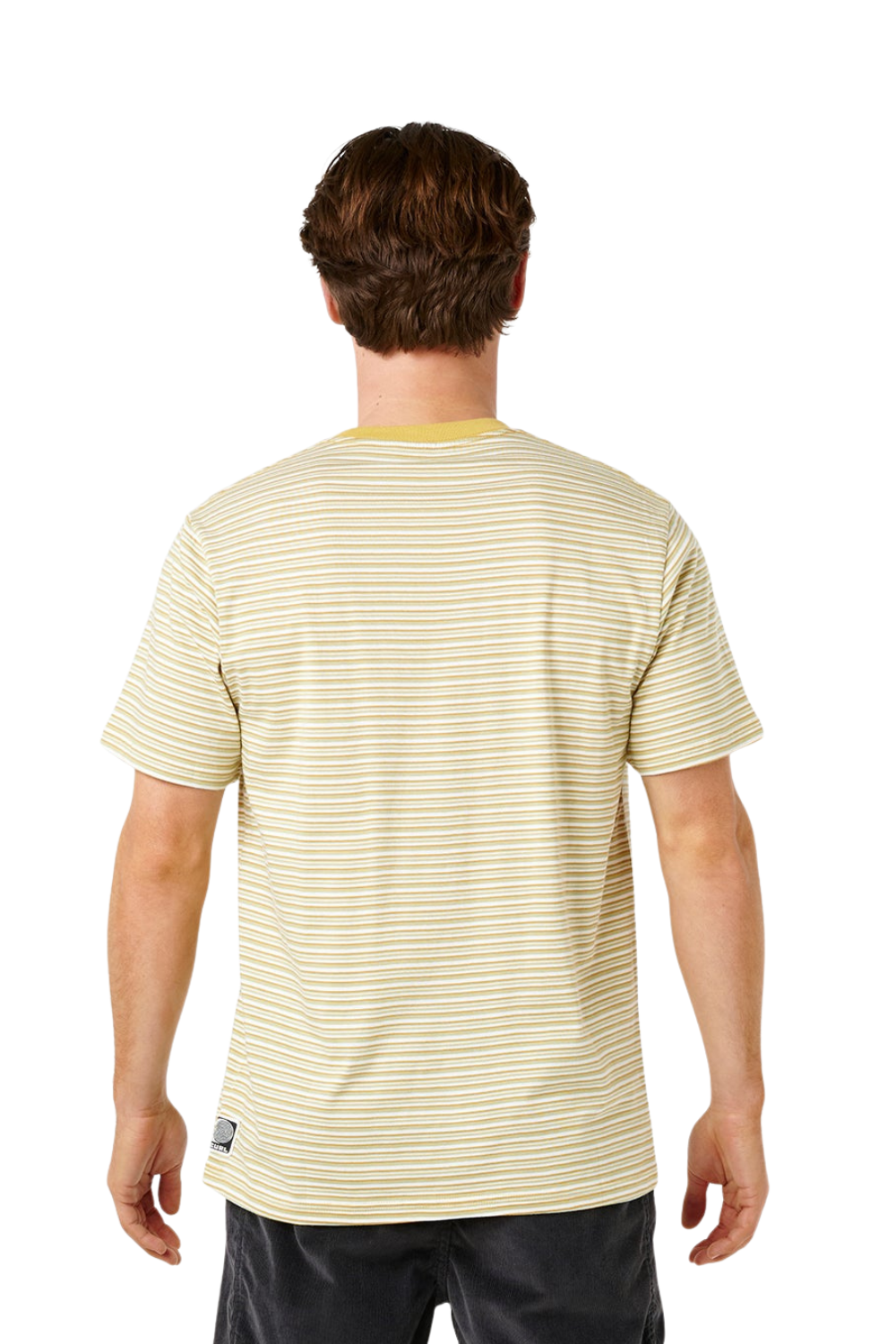 Rip Curl Artist Of The Search Mens Stripe T-Shirt Bone