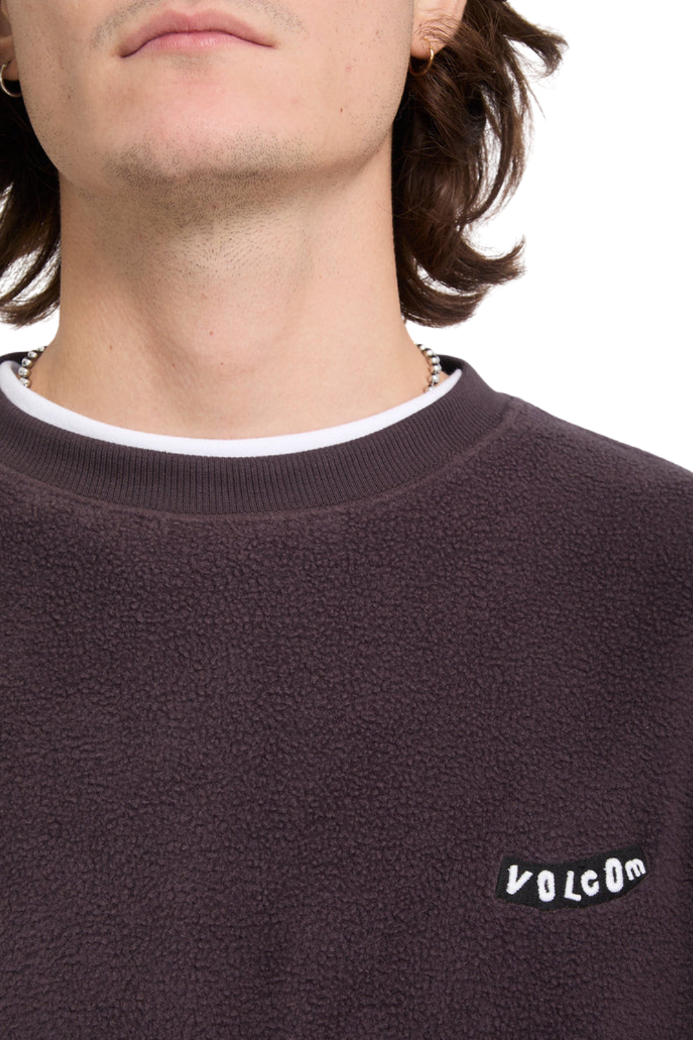 Volcom Too Kool Mens Sweatshirt Raisin