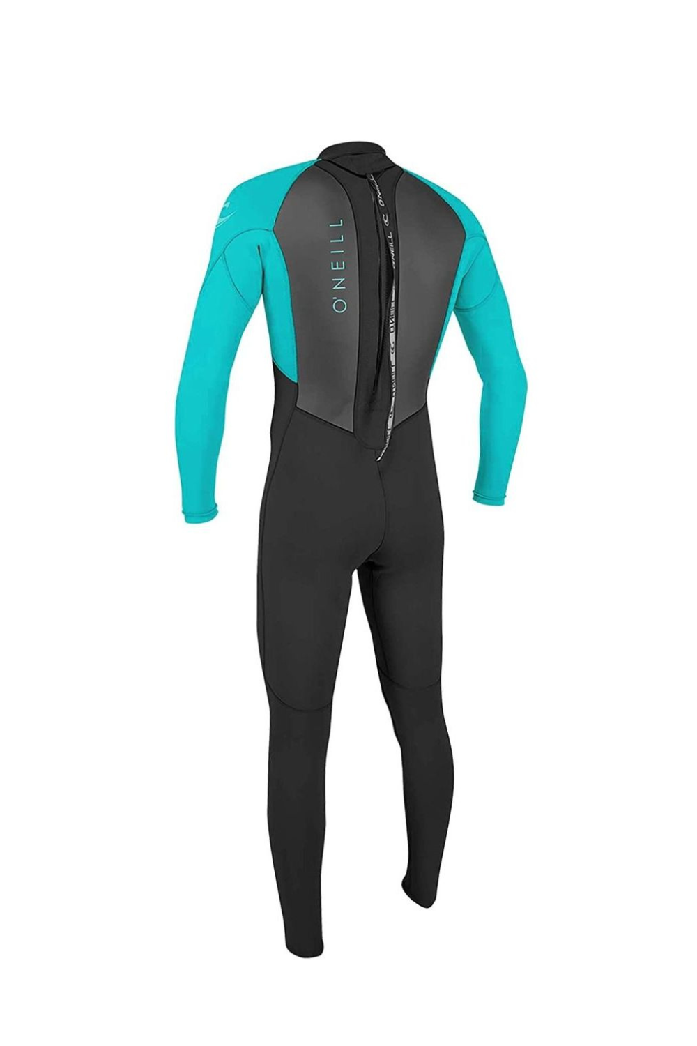 O'Neill Reactor-2 3/2mm Youth Wetsuit Back Zip Black/Aqua