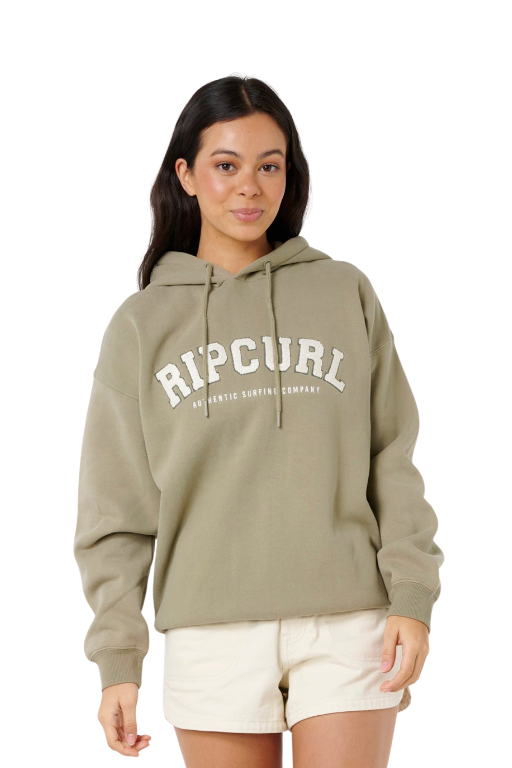 Rip Curl Varsity Womens Hoodie Olive