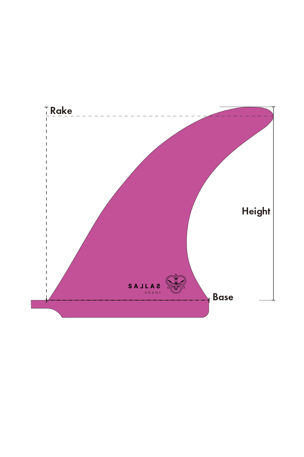 Flying Diamonds Kai Sallas x Keani Canullo Surfboard Single Fin Pink