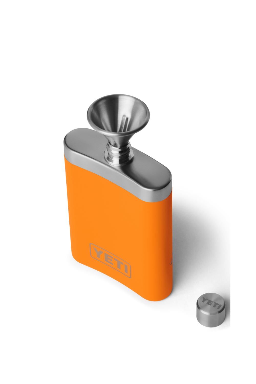 Yeti Rambler Flask Upland Bird King Crab Orange