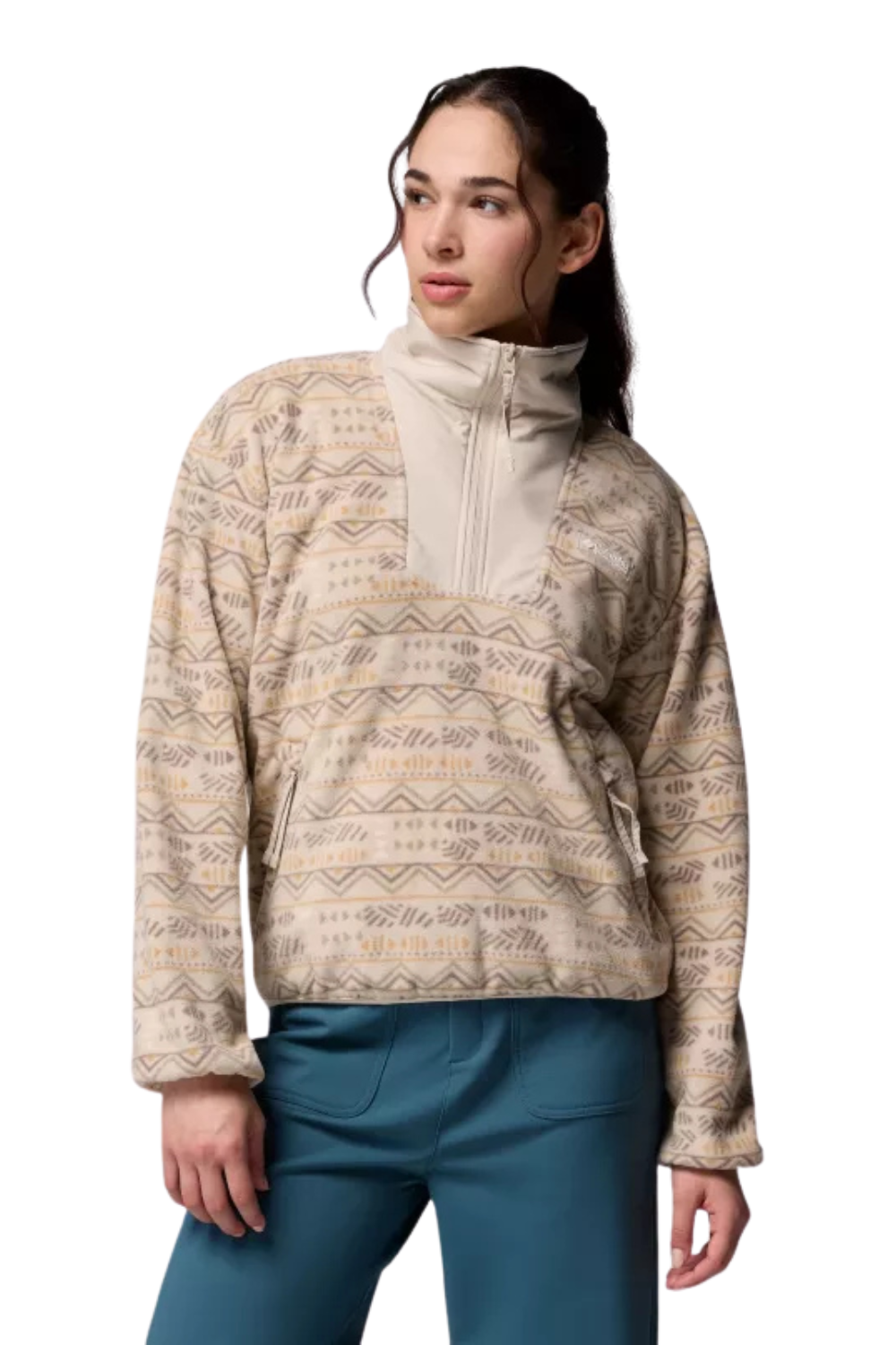Columbia Sequoia Grove Printed Half Zip Fleece Dark Stone Horizons