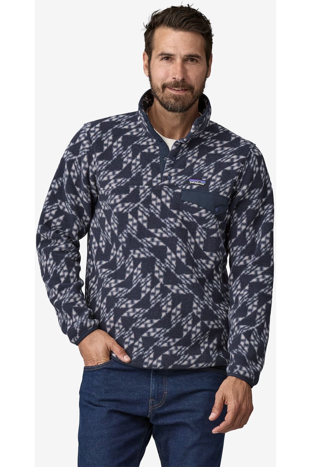 Patagonia patterned fleece mens 2025