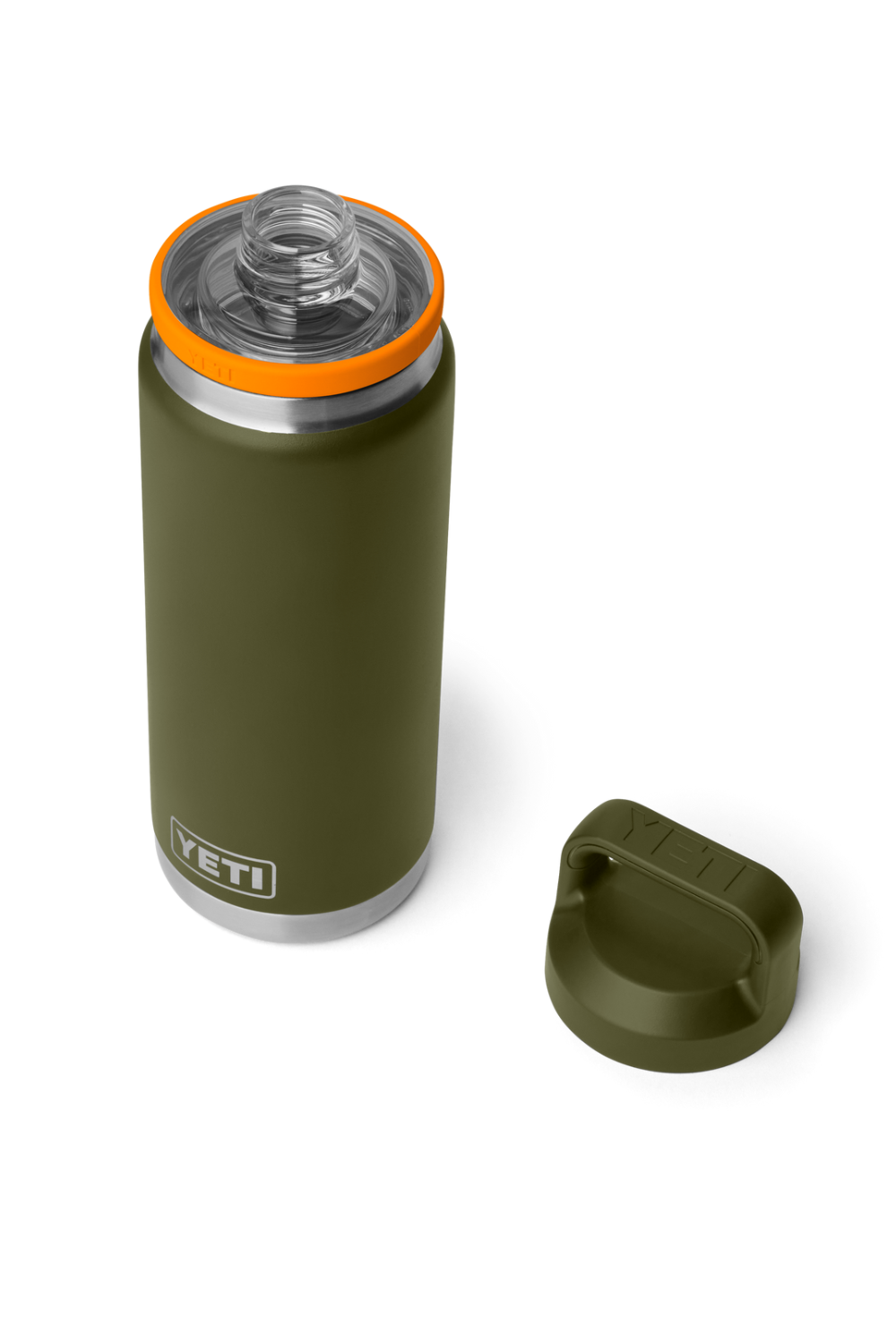 Yeti Rambler 26 Oz Bottle With Chug Cap Olive/King Crab Orange