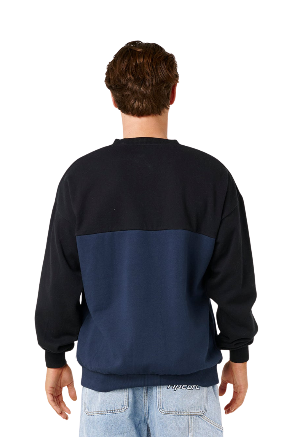 Rip Curl Panel Beater Mens Crew Black