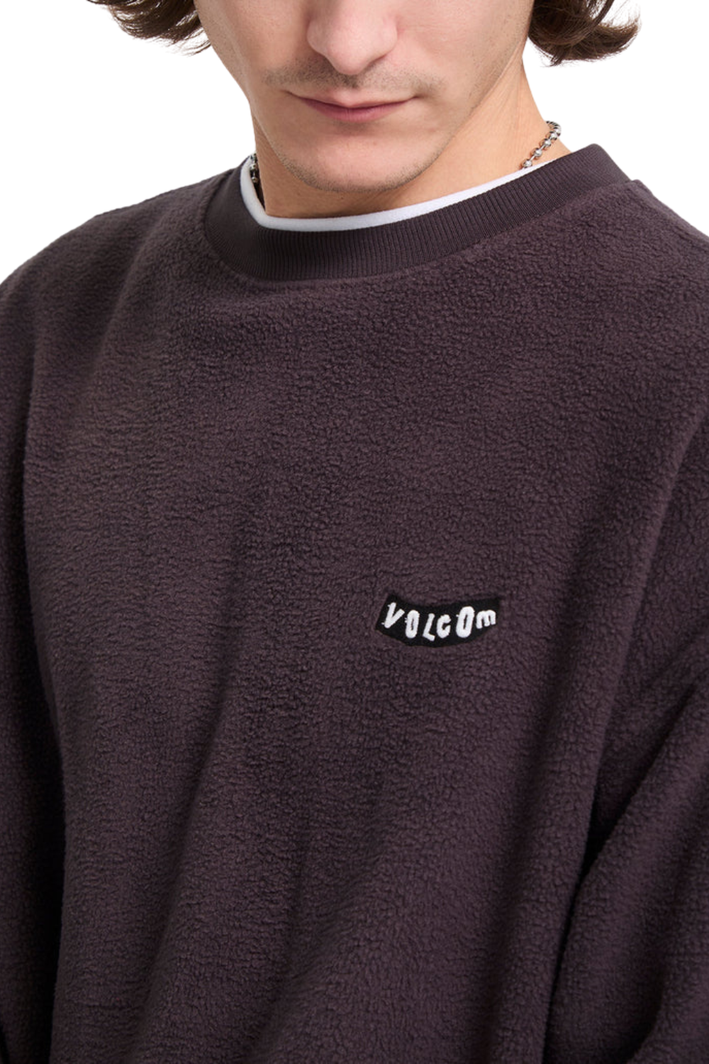 Volcom Too Kool Mens Sweatshirt Raisin