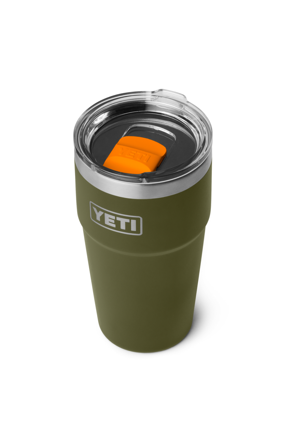 Yeti Rambler 20 Oz Stackable Cup Olive/King Crab Orange