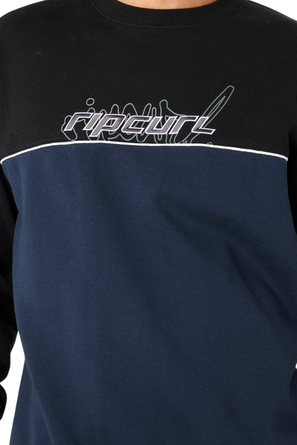 Rip Curl Panel Beater Mens Crew Black