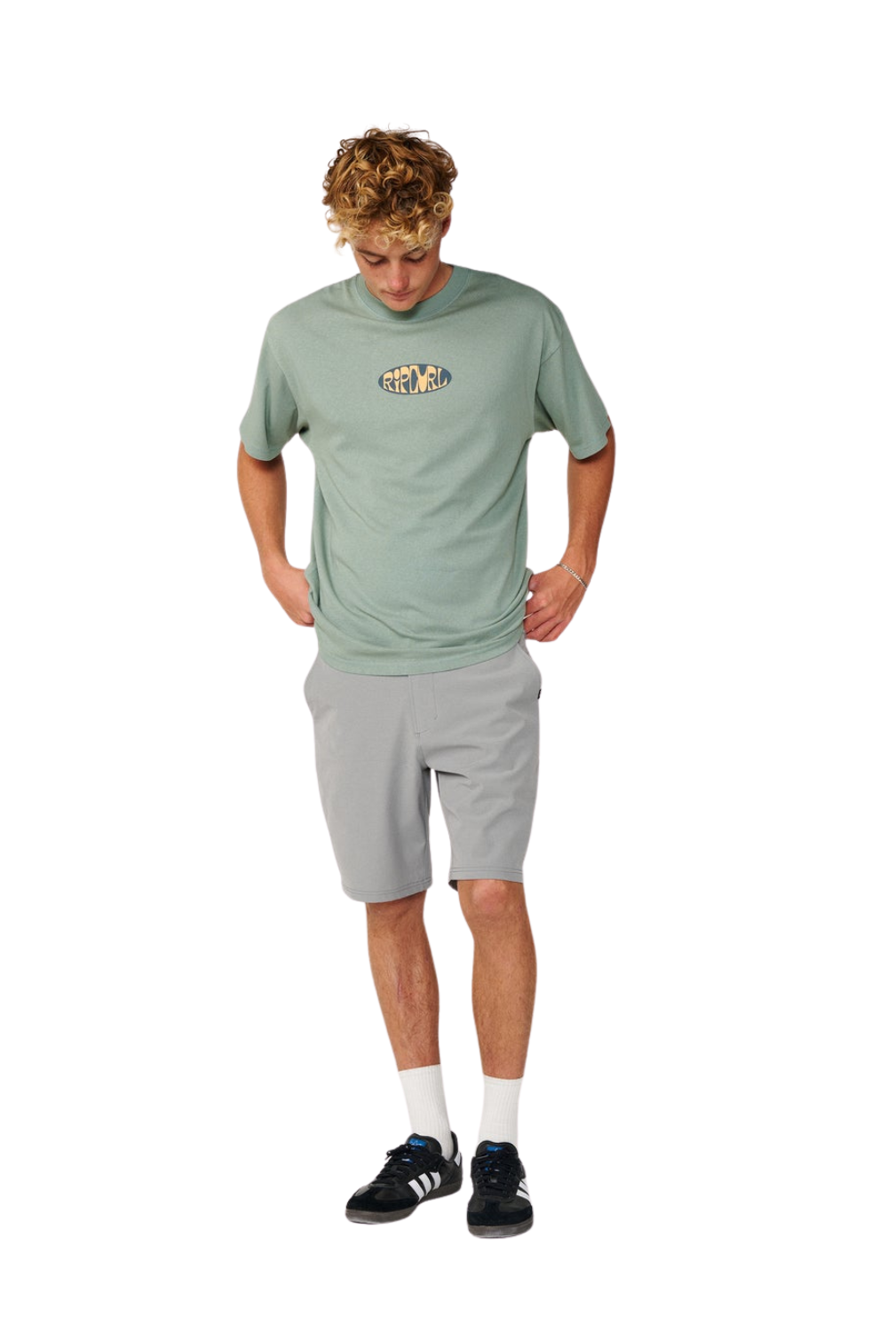 Rip Curl Boardwalk Phase Nineteen 19" Mens Shorts Steel Grey