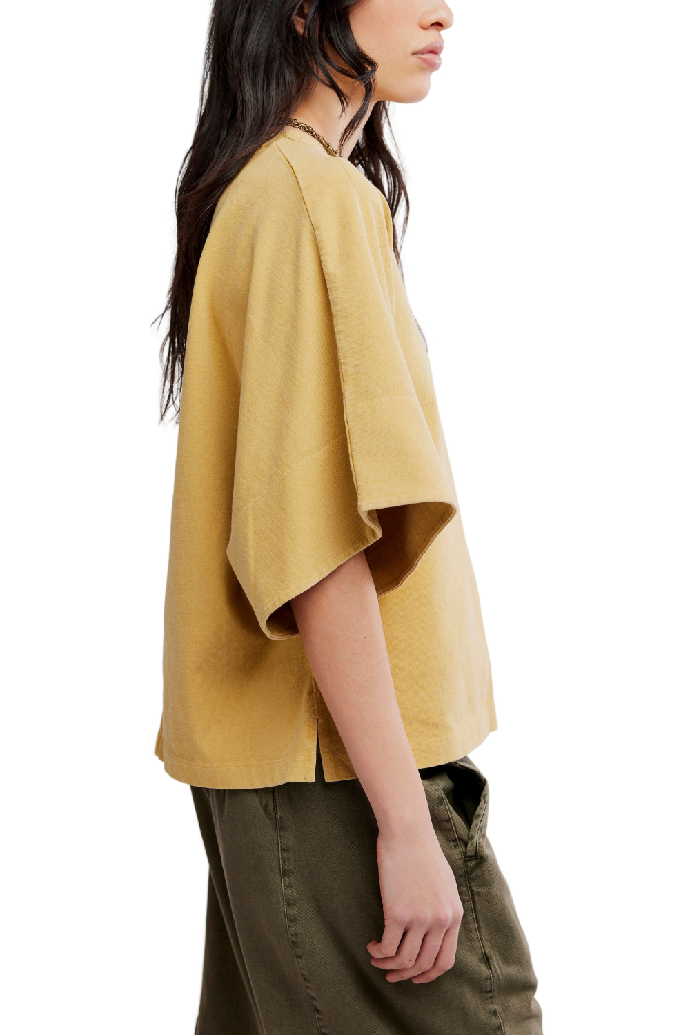 Free People Atlas Dolman Womens T-Shirt Fallen Leaf