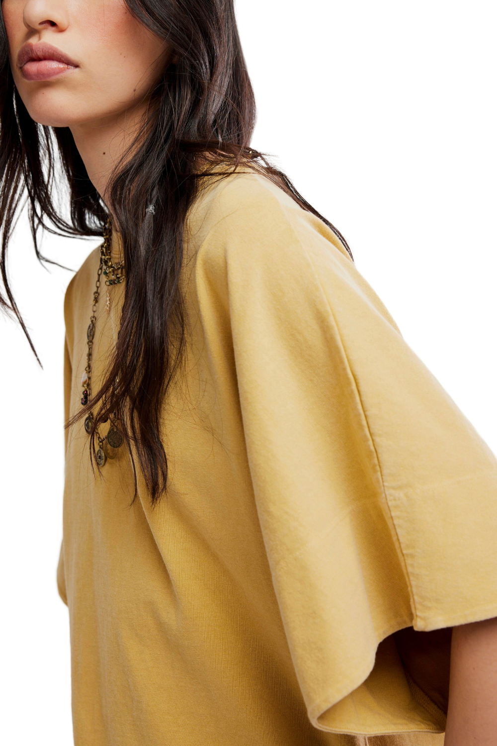 Free People Atlas Dolman Womens T-Shirt Fallen Leaf