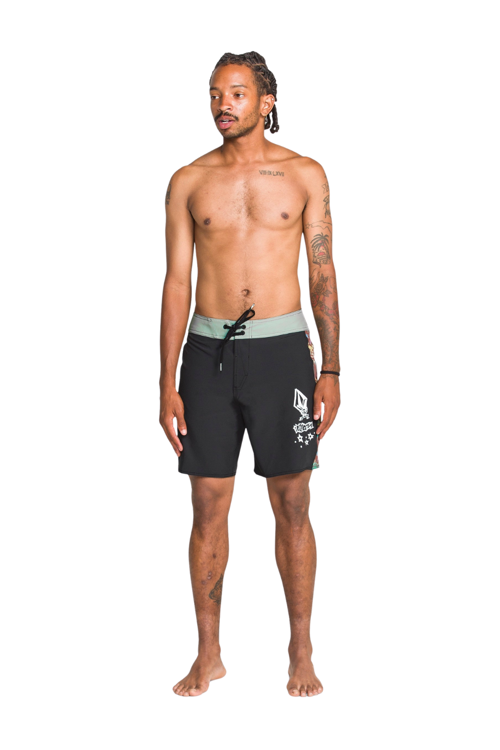 Volcom Star Shields Mens 18" Boardshorts Stealth