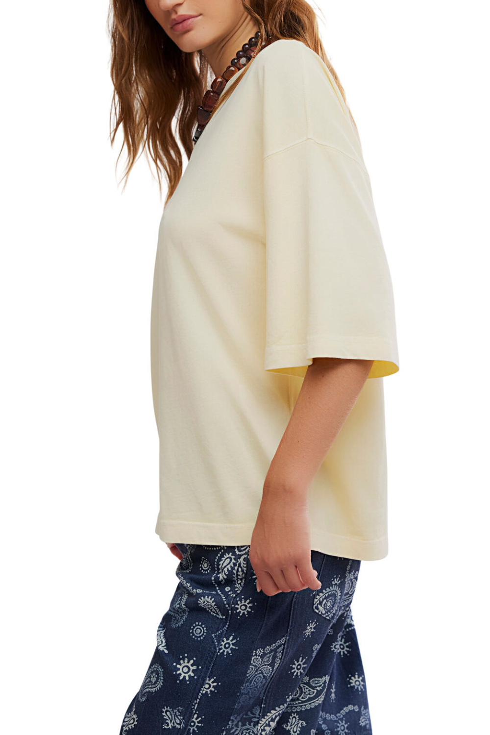 Free People Perfect Oversized T-Shirt Perfect Flan