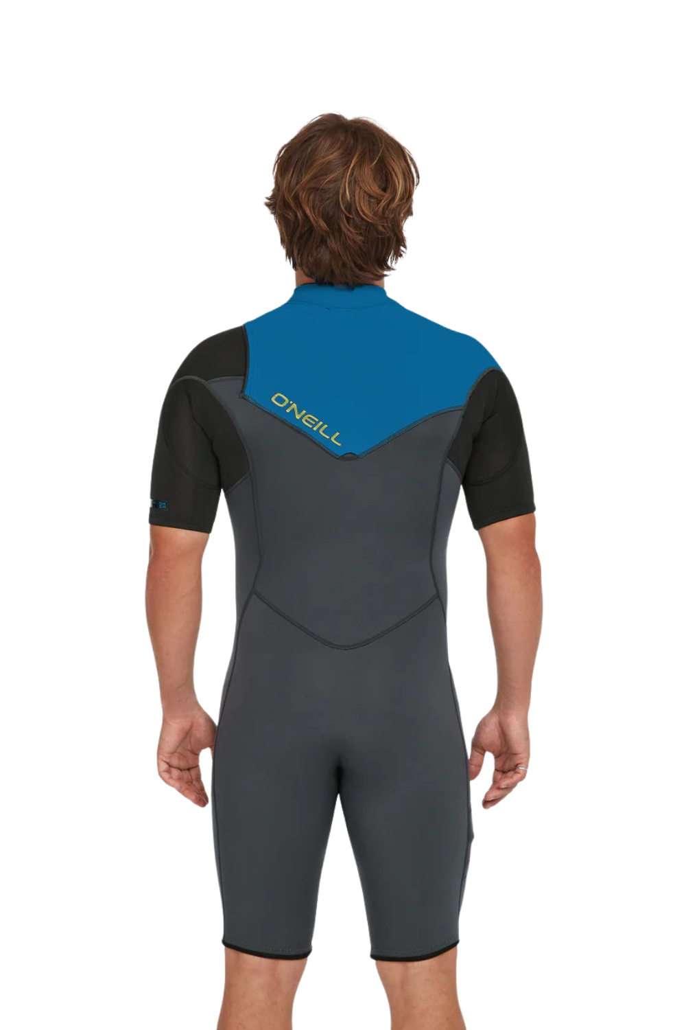 O'Neill Hammer 2mm Mens Spring Wetsuit Short Sleeve Chest Zip Graphite/Black/Ocean