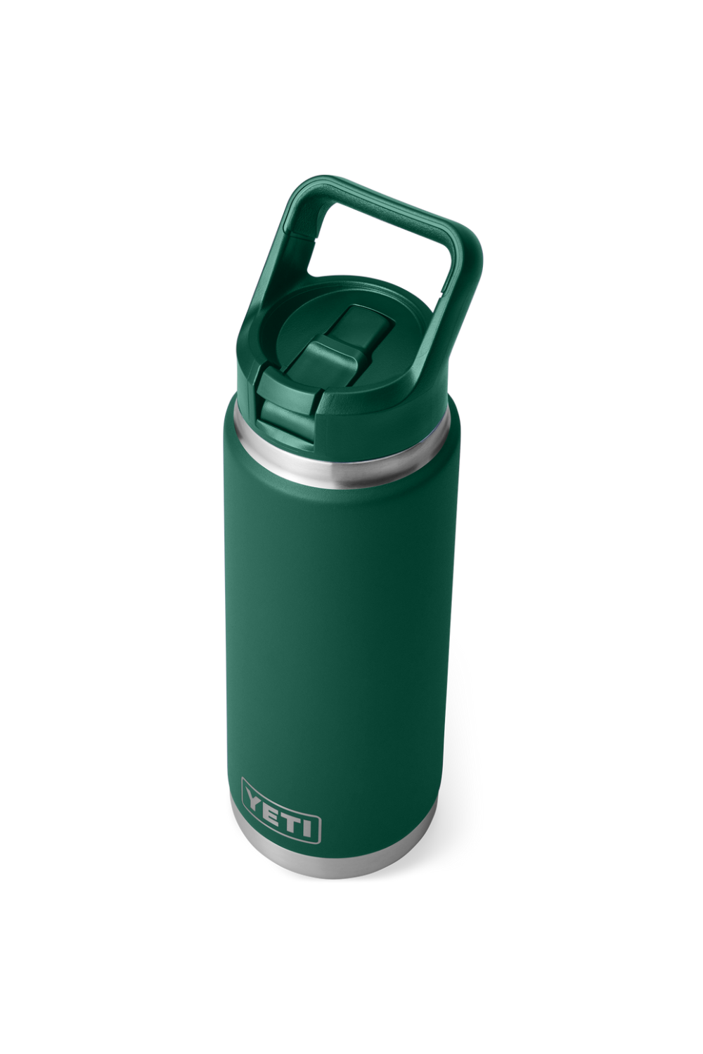 Yeti Rambler 26 Oz Straw Bottle Black Forest Green
