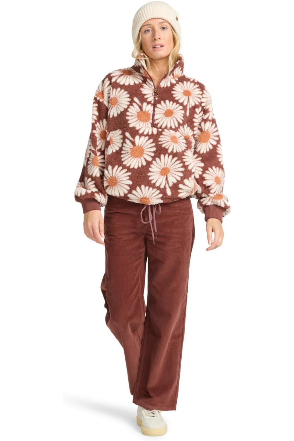 Billabong Time Off Half Zip Polar Fleece Espresso
