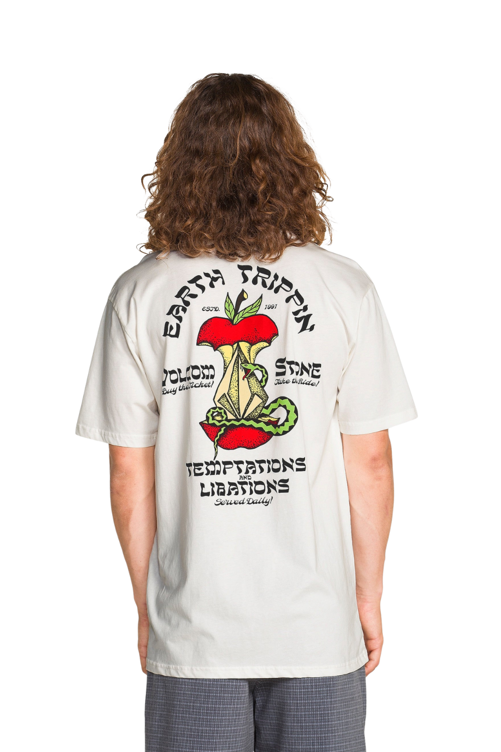 Volcom Temptations Mens T-Shirt Off White